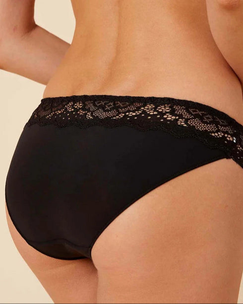 Slip Schwarz CARESSE SIMONE PÉRÈLE